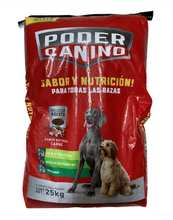 Cargar imagen en el visor de la galería, Bulto alimento para perro Poder Canino en croquetas 25K - SCG
