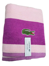 Cargar imagen en el visor de la galería, Baño Lacoste Toallas Toalla Estadar Lisa Con Raya Con Toallon De 76cm X 132cm - Unidad X 1  - BGP