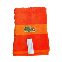 Cargar imagen en el visor de la galería, Baño Lacoste Toallas Toalla Estadar Lisa Con Raya Con Toallon De 76cm X 132cm - Unidad X 1  - BGP