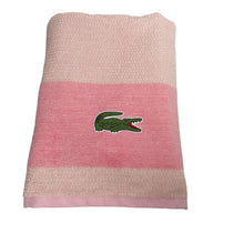 Cargar imagen en el visor de la galería, Baño Lacoste Toallas Toalla Estadar Lisa Con Raya Con Toallon De 76cm X 132cm - Unidad X 1  - BGP
