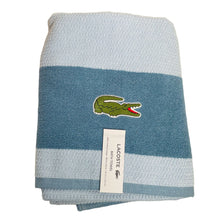 Cargar imagen en el visor de la galería, Baño Lacoste Toallas Toalla Estadar Lisa Con Raya Con Toallon De 76cm X 132cm - Unidad X 1  - BGP