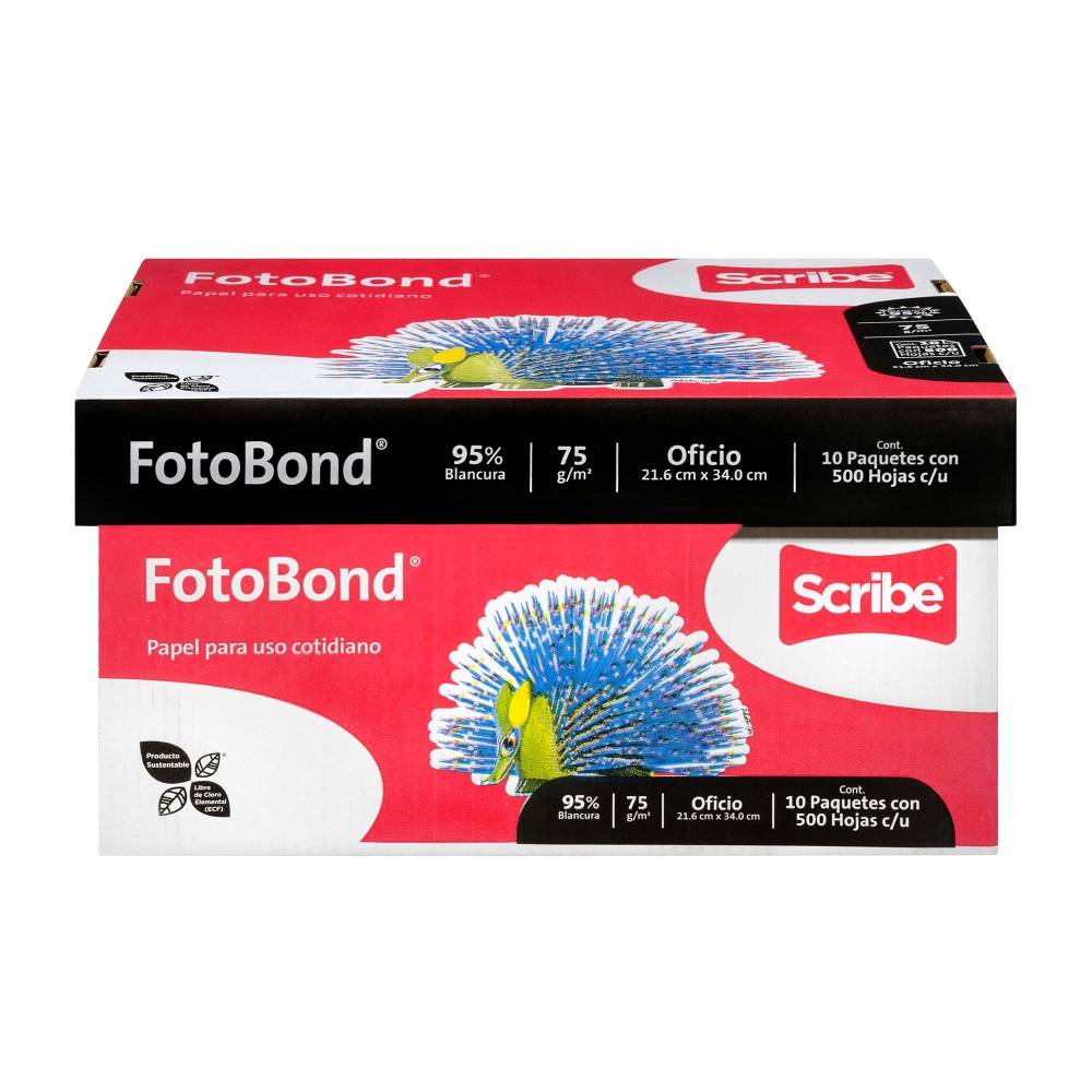 Hojas de Papel Scribe FotoBond Tamaño carta 5000P ZK MayoreoTotal