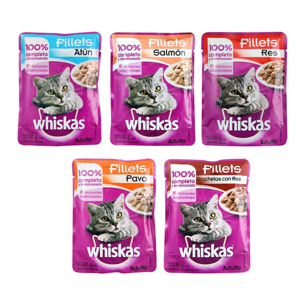 Alimento para Gato Whiskas 12P 85G ZK MayoreoTotal