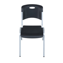 Cargar imagen en el visor de la galería, Silla Apilable Life time Negra - ZK