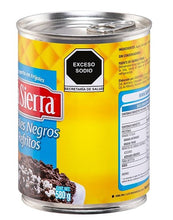 Cargar imagen en el visor de la galería, Caja Frijol Negro Refrito La Sierra 580G/12P - SCG