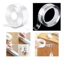 Cargar imagen en el visor de la galería, Reutilizable Nano Tape de 3M - Nano Cinta Doble Cara Adhesiva Almohadillas de Gel Antideslizantes Adhesiva de Doble Cara Lavable Sin Rastros para Pared Cocina Alfombras Oficina en Casa - BGP