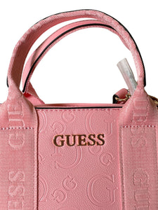 Bolsa Guess Rosa Logo Grabado Bandolera Original Importada - BGP