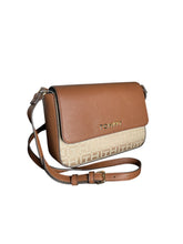 Cargar imagen en el visor de la galería, Bolsa Crossbody Tommy Hilfiger Café con Monograma Beige - BGP