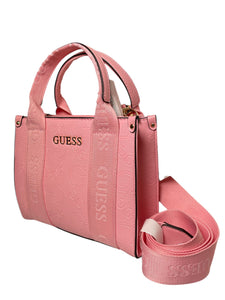 Bolsa Guess Rosa Logo Grabado Bandolera Original Importada - BGP