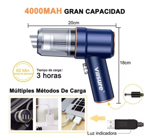 Aspiradora Auto Mini Portátil De Mano - DRO