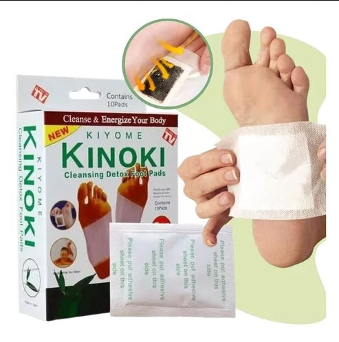 100 Parches KINOKI desintoxicantes para pies (10 cajas)
