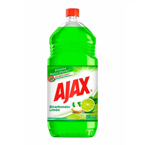 Caja Limpiador Ajax Bicarbonato Limón 1L/12P