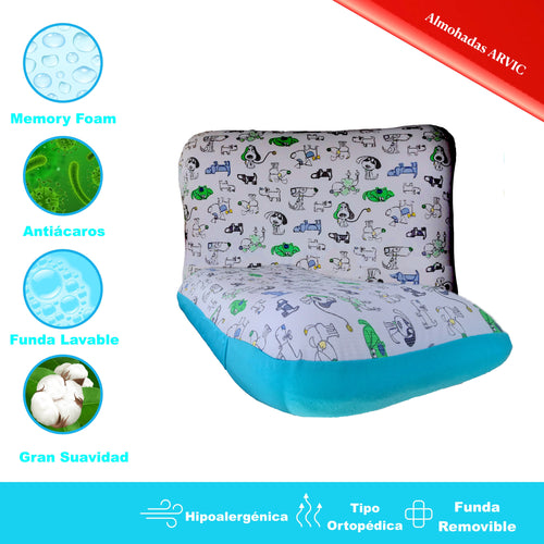 Almohada Infantil Memory Foam Ortopedica - DRO