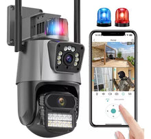 Cargar imagen en el visor de la galería, Camara Via Wifi Doble Camara Seguridad Hogar Exterior - BGP