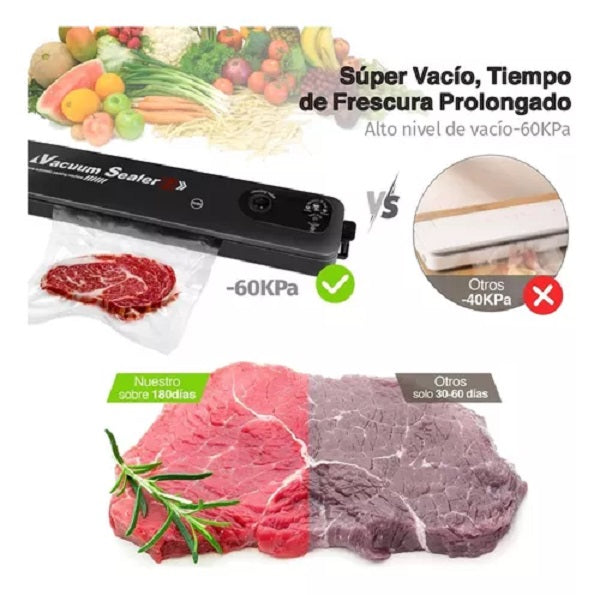 Maquina De Sellar Al Vacio Conserva Alimentos Automatico - BGP ...