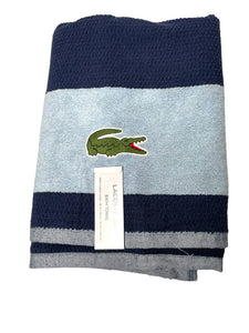 Baño Lacoste Toallas Toalla Estadar Lisa Con Raya Con Toallon De 76cm X 132cm - Unidad X 1  - BGP