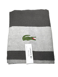 Baño Lacoste Toallas Toalla Estadar Lisa Con Raya Con Toallon De 76cm X 132cm - Unidad X 1  - BGP