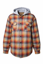 Cargar imagen en el visor de la galería, Camisa Flannel tipo Hoodie – Estilo Casual Urbano - TALLA M CABALLERO - BGP
