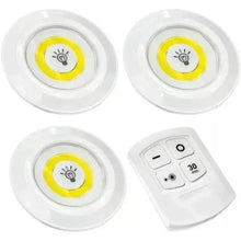 Cargar imagen en el visor de la galería, Set de 3 luces led individuales con control remoto - BGP