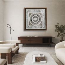 Cargar imagen en el visor de la galería, Arte Mural Mexicano de Pared Hecho a Mano, Decoración Artesanal Para Pared, Arte Otomí Moderno (SIN MARCO) de 72 cm 72 cm) - BGP