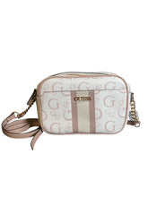 Cargar imagen en el visor de la galería, Crossbody GUESS Blanca con Detalles Rosa - BGP