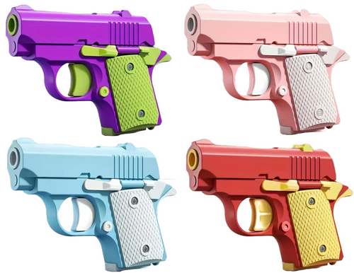 4 Mini Pistolas juguete antiestrés - DRO