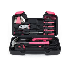 Cargar imagen en el visor de la galería, Malétin Herramientas Básicas Rosas Con 39 Piezas - BGP