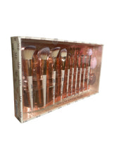Cargar imagen en el visor de la galería, Set de Brochas de Maquillaje Profesional MB – 12 Piezas + Esponjas | Acabado Flawless - BGP