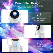 Cargar imagen en el visor de la galería, Bocina Proyector Astronauta Compacta Para Cuarto De Niño - BGP