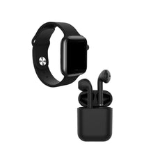 Cargar imagen en el visor de la galería, Kit smartwatch y audífons twins negro - BGP