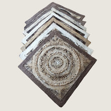 Cargar imagen en el visor de la galería, Arte Mural Mexicano en Papel Amate Hecho a Mano-Arte Mexicano Moderno (SIN MARCO) de 40 CM X 40 CM-con Nudos - BGP