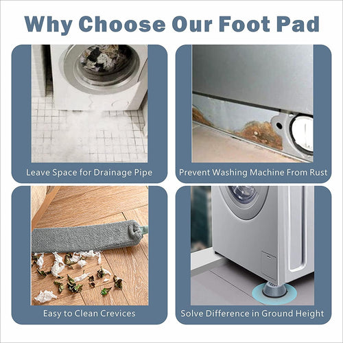 Almohadillas Antivibración Para Lavadora Secadora  4 Piezas - BGP