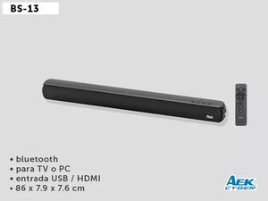 Barra De Sonido Para Tv 86x7.9x7.6cm Bluetooth Para Tv O Pc - BGP