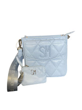 Cargar imagen en el visor de la galería, Crossbody Acolchada Azul Cielo SM con Monedero - BGP