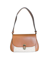 Cargar imagen en el visor de la galería, Bolsa de Hombro Calvin Klein Camel con Monograma - BGP
