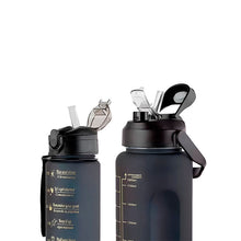 Cargar imagen en el visor de la galería, Set de 3 botellas motivadoras negras - BGP