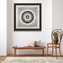 Cargar imagen en el visor de la galería, Arte mural Mexicano Hecho a Mano en Papel Amate – Arte Mexicano Moderno (sin marco), de 72cm x 72cm- Con Tejido Circular. - BGP