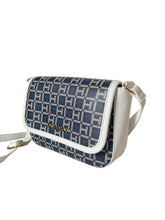 Cargar imagen en el visor de la galería, Bolsa Crossbody Tommy Hilfiger Blanca Monograma Azul Original - BGP