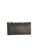 Cargar imagen en el visor de la galería, Cartera Larga GUESS Monograma Café con Broche Dorado - BGP