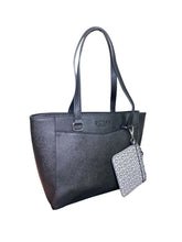 Cargar imagen en el visor de la galería, Bolso Tote Negro GUESS con Pouch - BGP