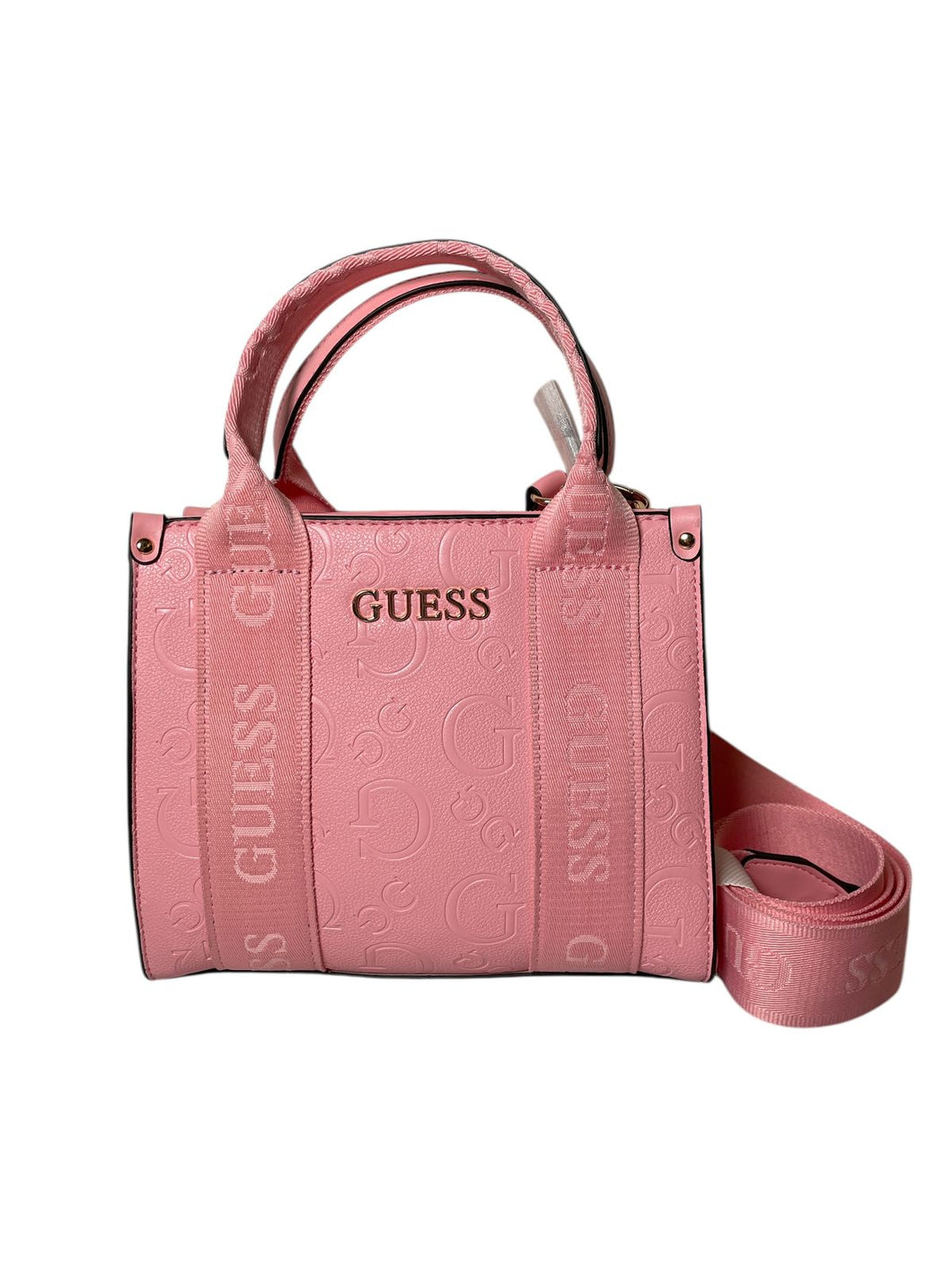 Bolsa Guess Rosa Logo Grabado Bandolera Original Importada - BGP