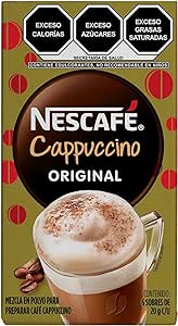 Café Soluble Nescafé Cappuccino Original 6 Sticks 20g c/u 6 cajas - SCG