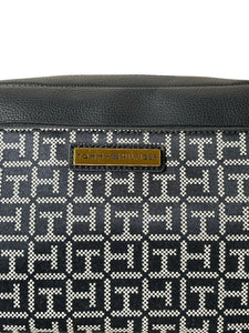 Bolso Tommy Hilfiger Black Monogram + Monedero Original Importada - BGP