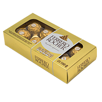 Caja Chocolates Ferrero Rocher 102G/20EX/ 8P - SCG