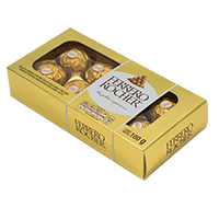 Caja Chocolates Ferrero Rocher 102G/20EX/ 8P