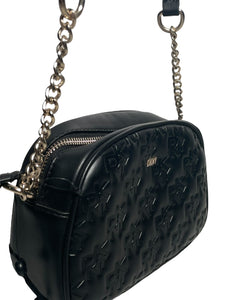 Bolsa Bolsa De Hombro Dkny Diseño Lisa Negra Con Correa De Hombro Negra Y Herrajes Metal. - BGP