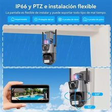 Cargar imagen en el visor de la galería, Camara Via Wifi Doble Camara Seguridad Hogar Exterior - BGP