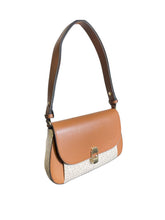 Cargar imagen en el visor de la galería, Bolsa de Hombro Calvin Klein Camel con Monograma - BGP