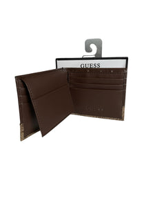 Cartera GUESS Café para Hombre - Estilo y Funcionalidad - BGP
