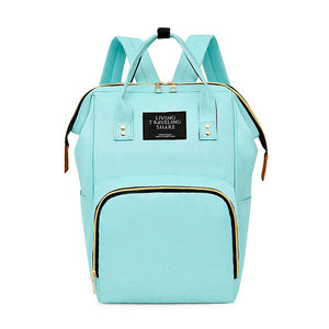 Mochila Pañalera 2 En 1 Cero Derrames Elegante  40x27x21 Cm - BGP